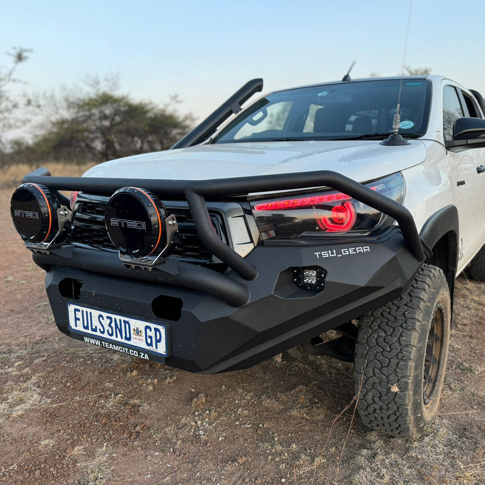 Hilux Front replacement bumper full hoops