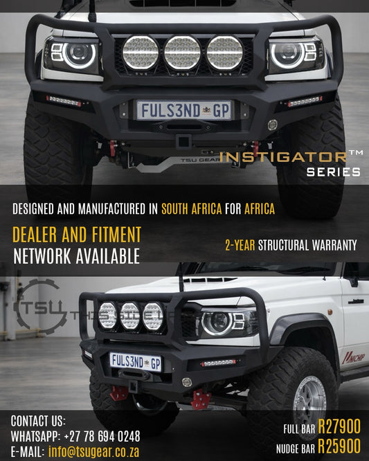 Land Cruiser 76 front replacement bumper full hoops