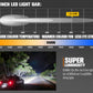 Lightfox Vega Series Pair 8inch Osram LED Light Bar 1Lux @ 606m 8,856 Lumens