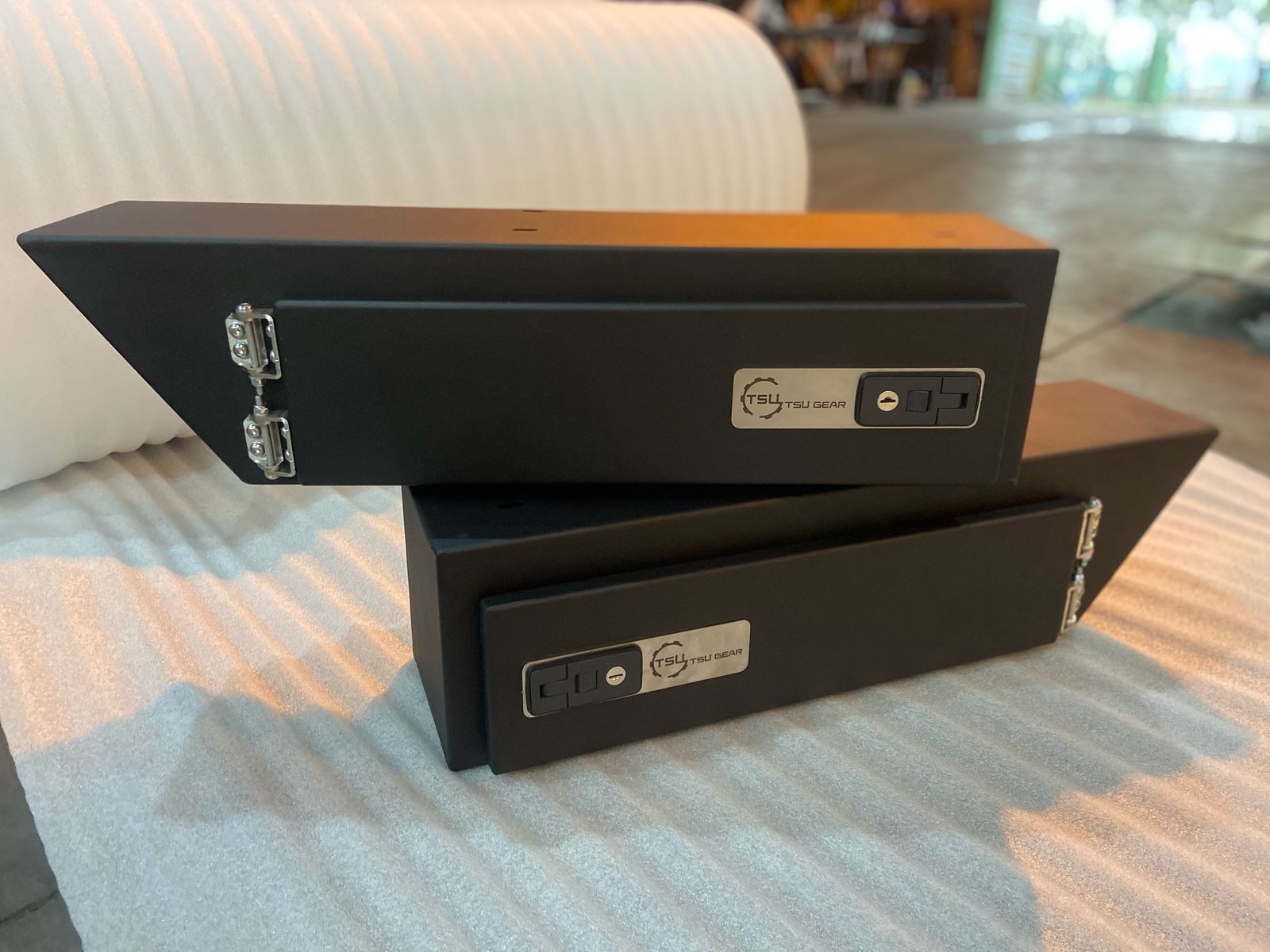 宅配BOX 宅配ボックス アイボリー 〔2個セット〕 スリム 大容量 52L 省