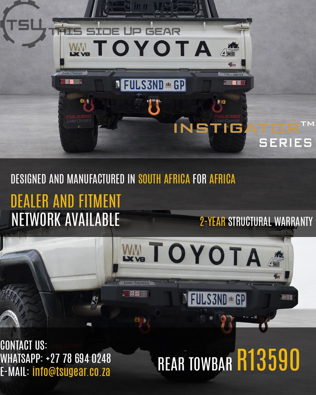 Land Cruiser 79 Rear Replacement Bumper