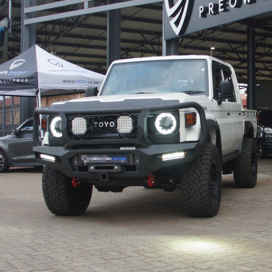Land Cruiser 76 front replacement bumper full hoops